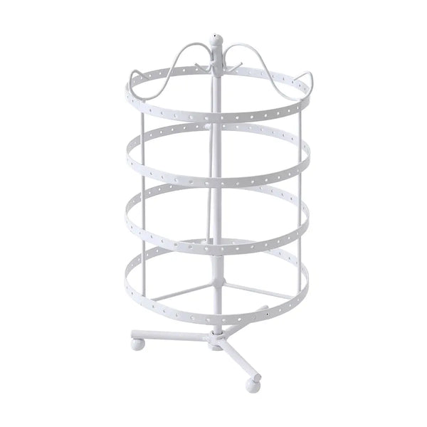 Earring Holder Stand Jewelry Display Hanging Rack Storage Metal Organizer 4 Tier White Deals499