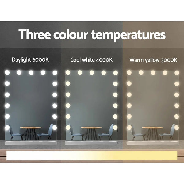 Embellir Hollywood Makeup Mirror With Light 15 LED Bulbs Lighted Frameless Deals499
