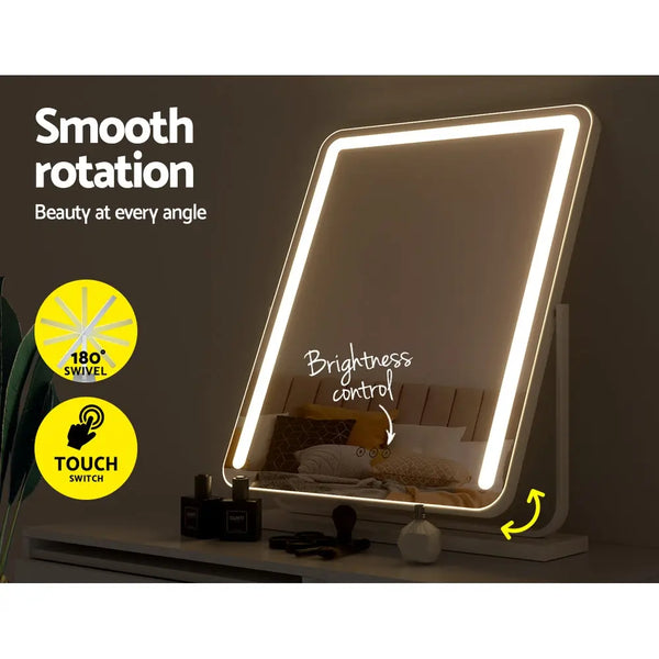 Embellir Makeup Mirror With Light Hollywood LED Vanity Wall Mounted 50X60CM Deals499