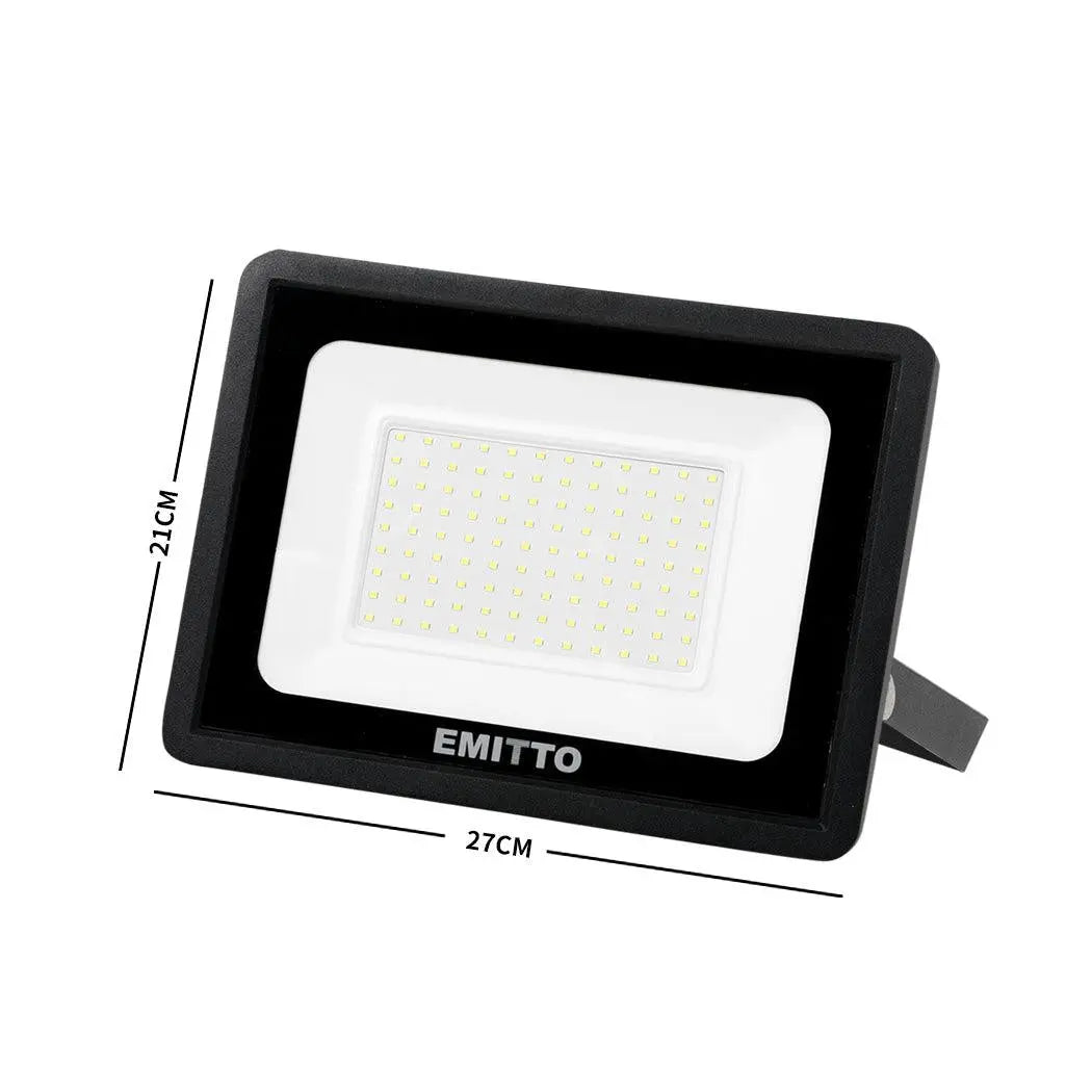 Emitto LED Flood Light 100W Outdoor Floodlights Lamp 220V-240V Cool White Deals499