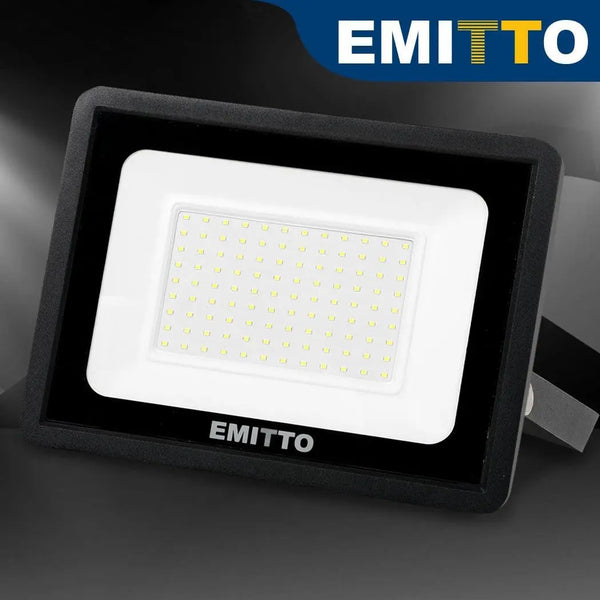 Emitto LED Flood Light 100W Outdoor Floodlights Lamp 220V-240V Cool White Deals499