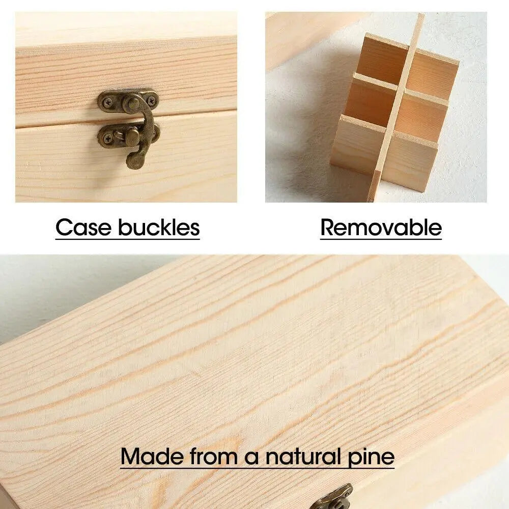 Essential Oil Storage Box Wooden 25 Slots Aromatherapy Container Organiser Deals499