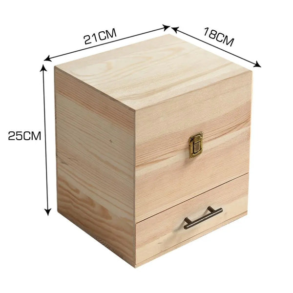 Essential Oil Storage Box Wooden 59 Slots Aromatherapy Organiser Container Case Deals499