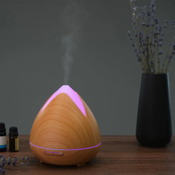 Essential Oils Ultrasonic Aromatherapy Diffuser Air Humidifier Purify 400ML Light Wood Deals499