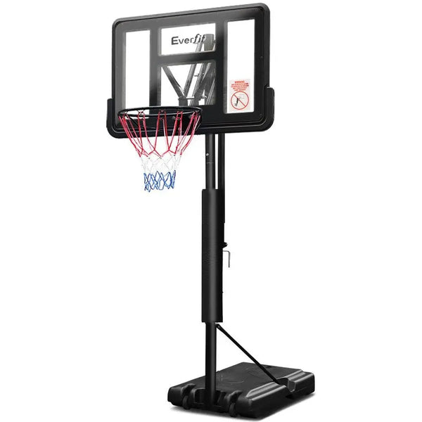 Everfit 3.05M Basketball Hoop Stand System Ring Portable Net Height Adjustable Black Deals499
