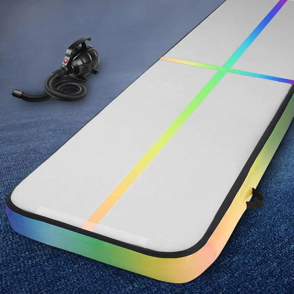 Everfit 4M Air Track Gymnastics Tumbling Exercise Mat Inflatable Mats 20CM Thick + Pump Deals499