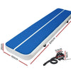 Everfit 5X1M Inflatable Air Track Mat 20CM Thick with Pump Tumbling Gymnastics Blue Deals499
