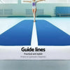 Everfit 5X1M Inflatable Air Track Mat 20CM Thick with Pump Tumbling Gymnastics Blue Deals499