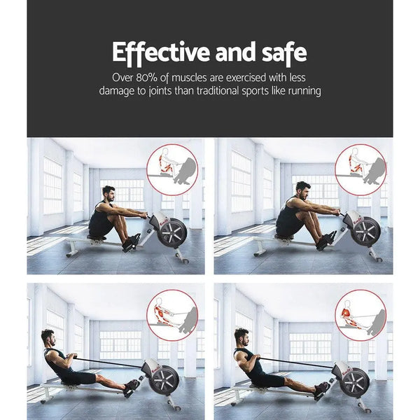 Everfit 8 Level Rowing Exercise Machine Deals499