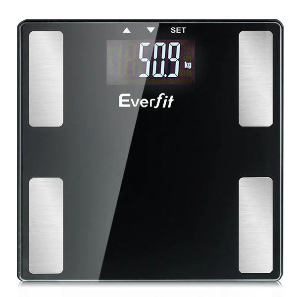 Everfit Bathroom Scales Digital Body Fat Scale 180KG Electronic Monitor BMI CAL Deals499