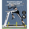 Everfit Electric Treadmill Home Gym Exercise Running Machine Fitness Equipment Compact Fully Foldable 420mm Belt White Deals499