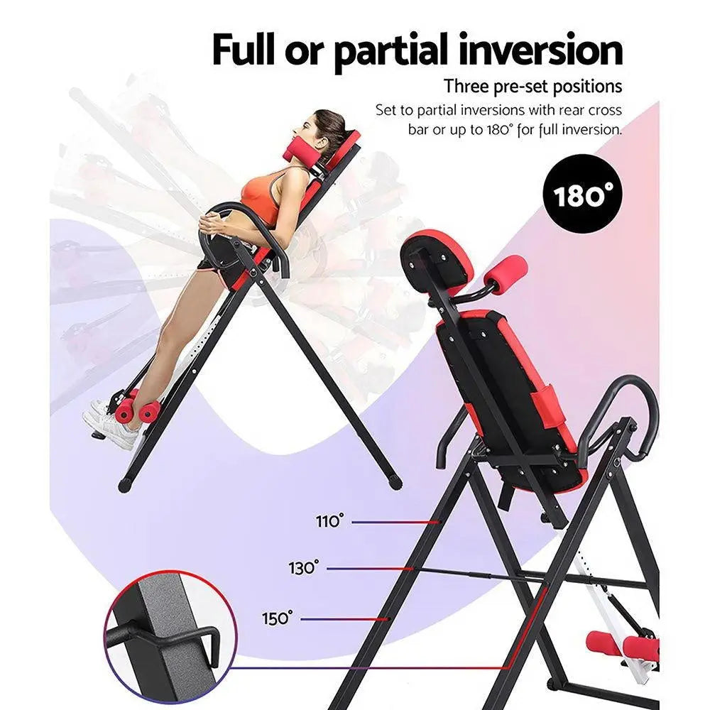 Everfit Inversion Table Gravity Stretcher Inverter Foldable Home Fitness Gym Deals499