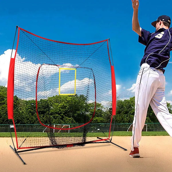 Everfit Portable Baseball Training Net Stand Softball Practice Sports Tennis Deals499