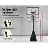 Everfit Pro Portable Basketball Stand System Ring Hoop Net Height Adjustable 3.05M Deals499