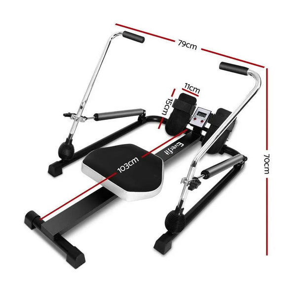 Everfit Rowing Exercise Machine Rower Hydraulic Resistance Fitness Gym Cardio Deals499