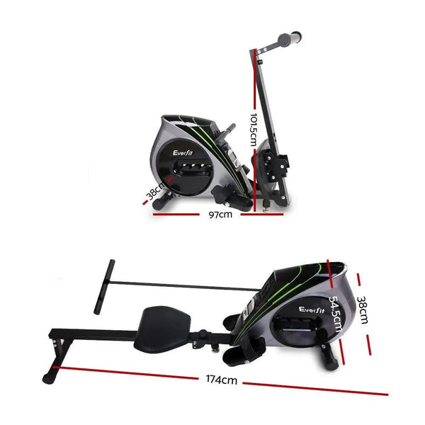 Everfit Rowing Exercise Machine Rower Resistance Home Gym Deals499