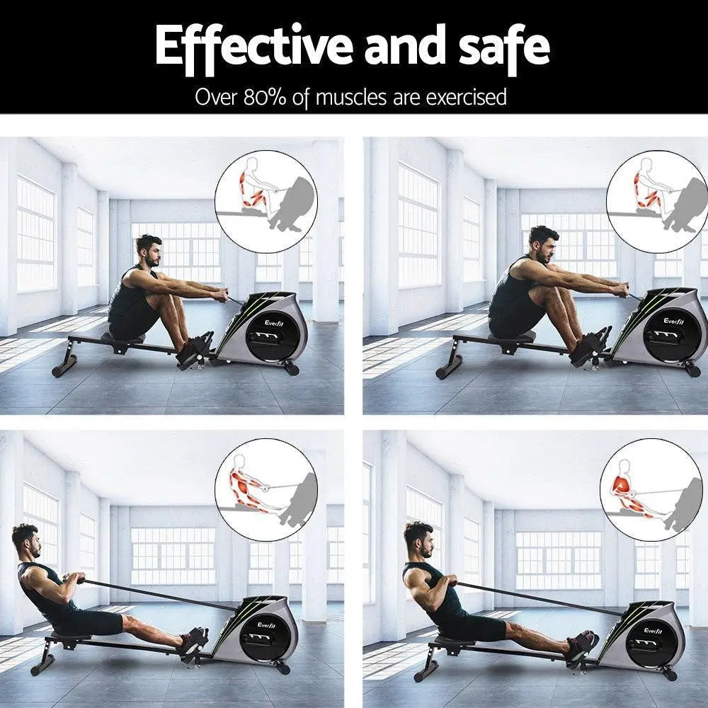 Everfit Rowing Exercise Machine Rower Resistance Home Gym Deals499