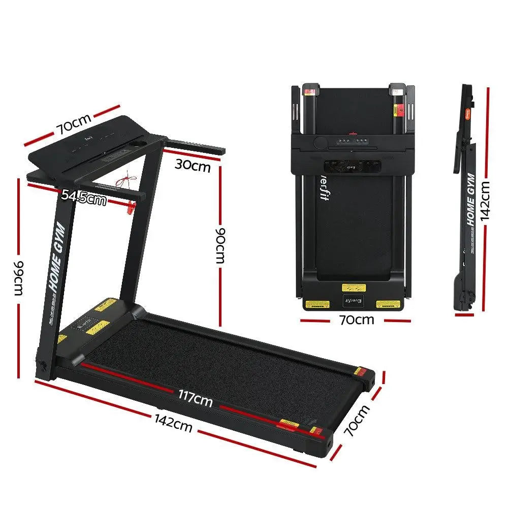 Everfit Treadmill Electric Fully Foldable Home Gym Exercise Fitness Black Deals499