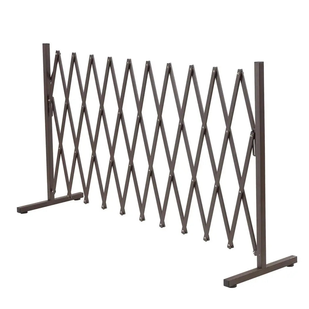 Expandable Metal Steel Safety Gate Trellis Fence Barrier Traffic Indoor Outdoor Deals499