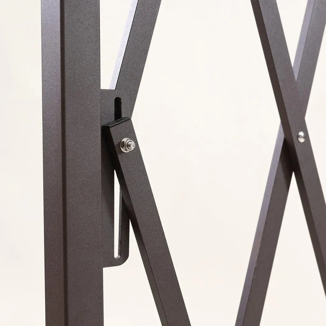 Expandable Metal Steel Safety Gate Trellis Fence Barrier Traffic Indoor Outdoor Deals499