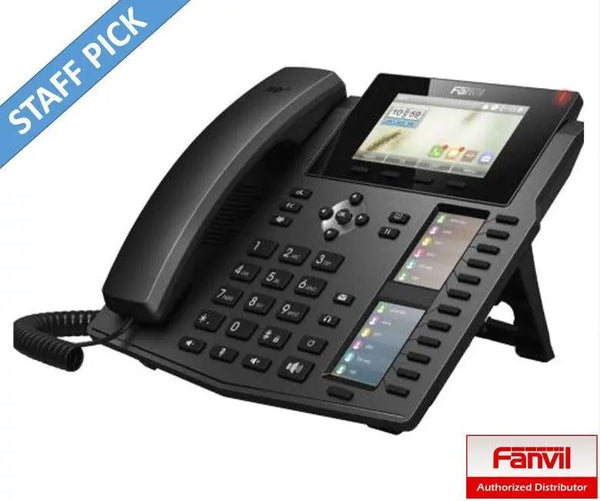 FANVIL X6 Enterprise IP Phone - 4.3' (Video) Colour Screen, 20 Lines, 60 x DSS Buttons, Dual Gigabit NIC, Optional Bluetooth via BT20 (LS) FANVIL