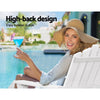 Gardeon Outdoor Sun Lounge Beach Chairs Table Setting Wooden Adirondack Patio Chair White Deals499