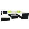 Gardeon 9PC Sofa Set with Storage Cover Outdoor Furniture Wicker Deals499