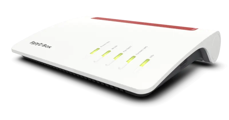 FRITZ! 7590 Dual-Band 4x4 Wireless AC ADSL2+/VDSL2 Modem Router W/ ISDN, 5.0GHz 1300Mb/s & 2.4Ghz 450Mb/s, 1x Gigabit WAN, 4x RJ45 Gigabit LAN, FRITZ!