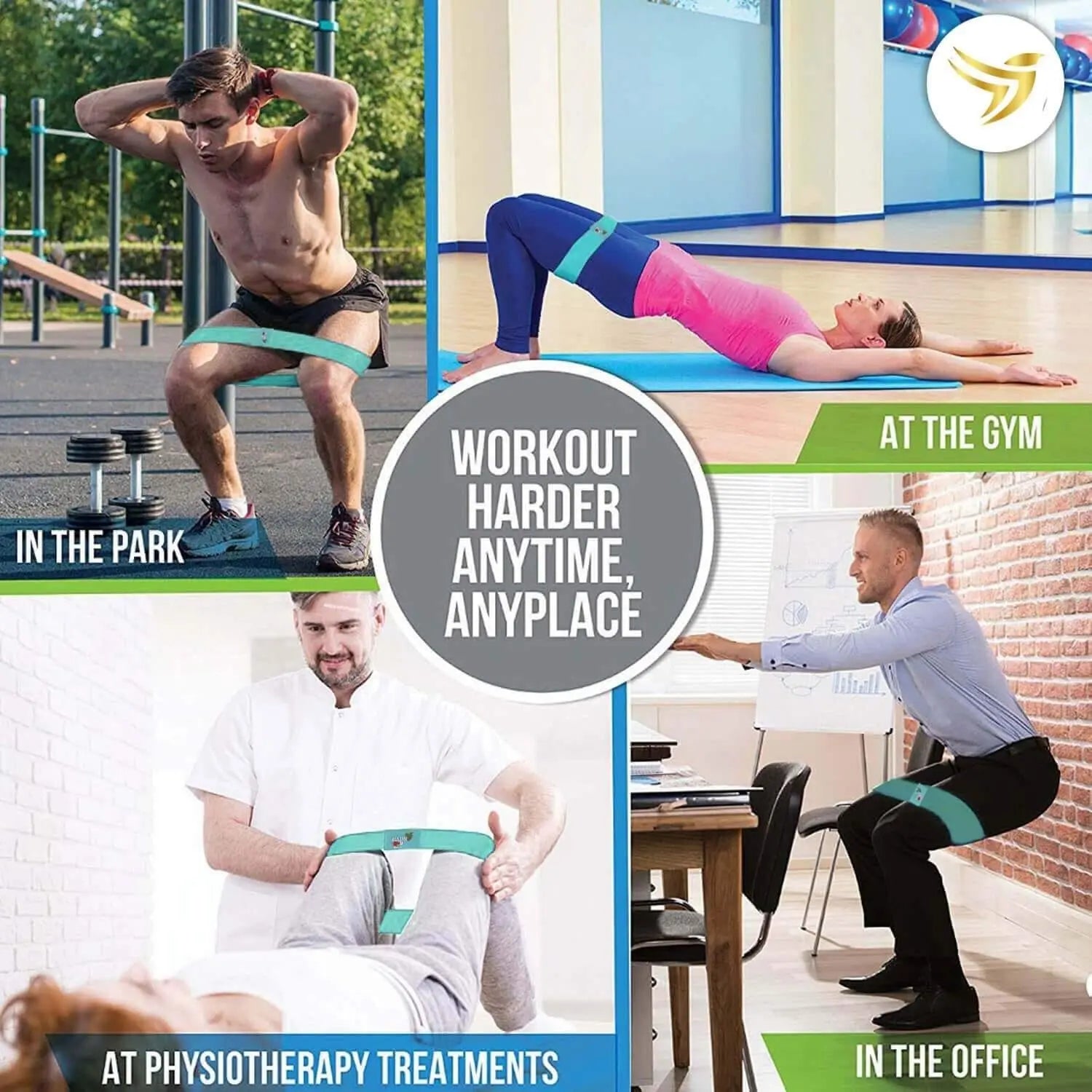 Fabric Resistance Bands Set of 3 Non-Slip Booty Bands for Hip Circle Workout Deals499