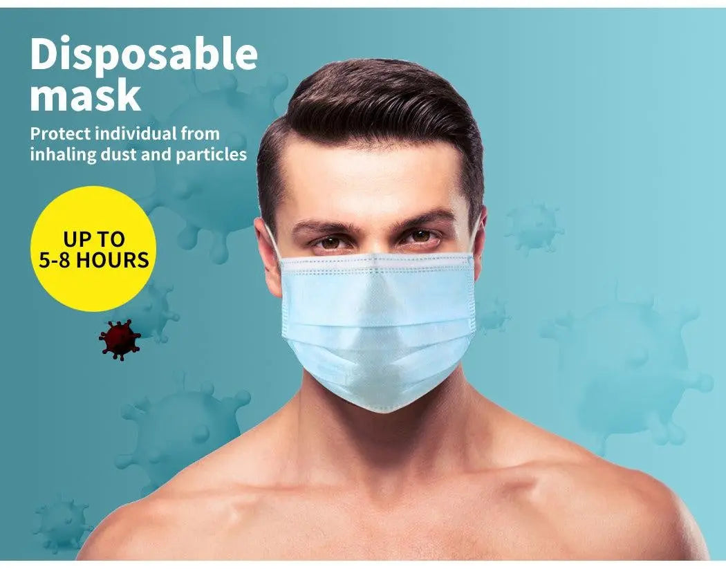 Face Mask Filter Disposable Masks Anti Dust PM2.5 Respirator Air Pollution x150 Deals499