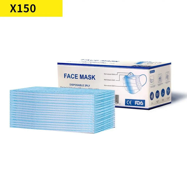 Face Mask Filter Disposable Masks Anti Dust PM2.5 Respirator Air Pollution x150 Deals499