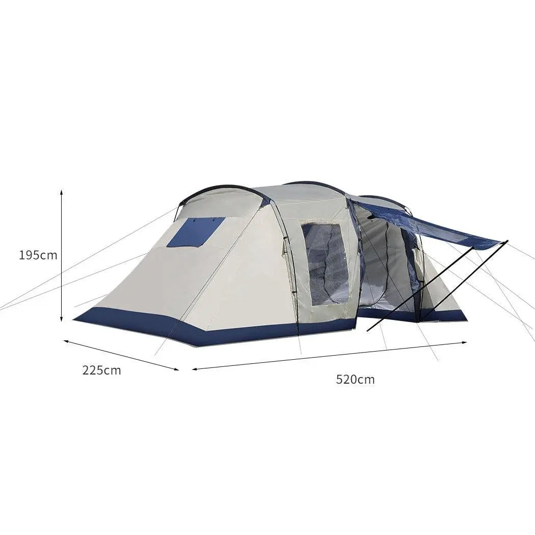 Family Camping Tent Tents Portable Outdoor Hiking Beach 6-8 Person Shade Shelter Deals499