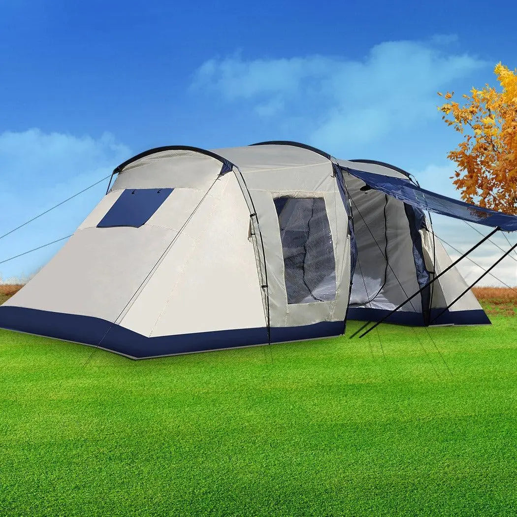 Family Camping Tent Tents Portable Outdoor Hiking Beach 6-8 Person Shade Shelter Deals499