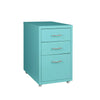 Filing Cabinet Storage Cabinets Steel Metal Home Office Organise 3 Drawer Blue Deals499