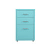 Filing Cabinet Storage Cabinets Steel Metal Home Office Organise 3 Drawer Blue Deals499
