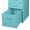 Filing Cabinet Storage Cabinets Steel Metal Home Office Organise 3 Drawer Blue Deals499
