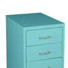 Filing Cabinet Storage Cabinets Steel Metal Home Office Organise 3 Drawer Blue Deals499