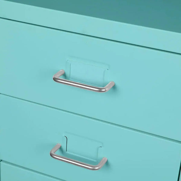 Filing Cabinet Storage Cabinets Steel Metal Home Office Organise 3 Drawer Blue Deals499