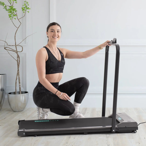 FitSmart FX2000 Electric Treadmill Walking Foldable Home Gym Exercise Black Deals499