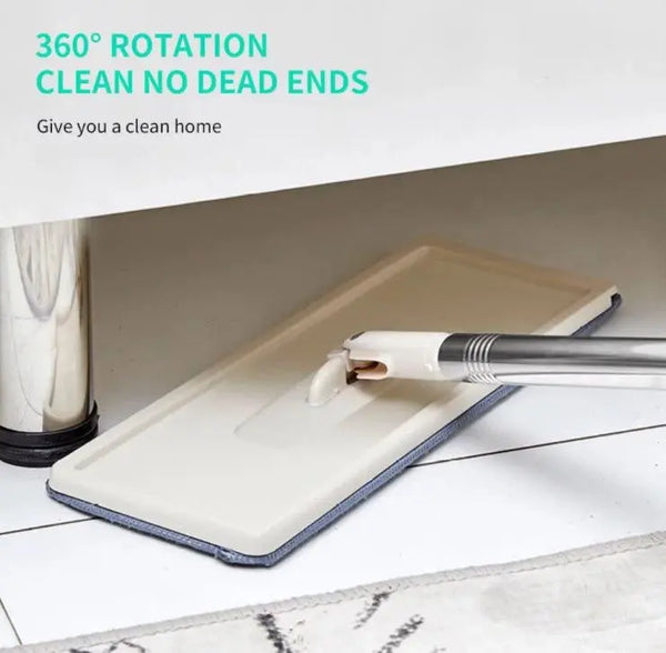 Flat Mop Bucket 360 Rotating Self Wash Cleaning Wet and Dry Pads 3 MOP Heads Set Deals499