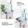 Flat Mop Bucket 360 Rotating Self Wash Cleaning Wet and Dry Pads 3 MOP Heads Set Deals499