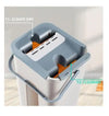 Flat Mop Bucket 360 Rotating Self Wash Cleaning Wet and Dry Pads 3 MOP Heads Set Deals499