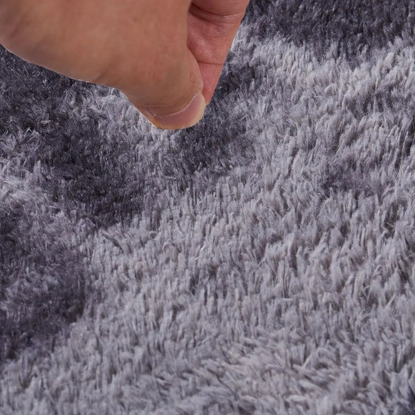 Floor Rug Shaggy Rugs Soft Large Carpet Area Tie-dyed Midnight City 160x230cm Deals499