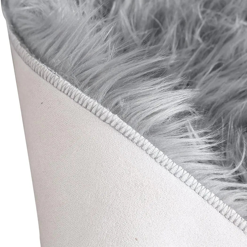 Floor Rugs Sheepskin Shaggy Rug Area Carpet Bedroom Living Room Mat 60X120 Grey Deals499