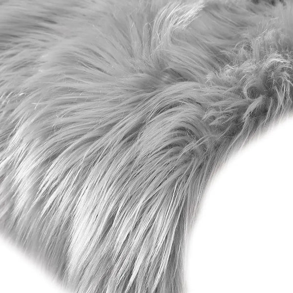 Floor Rugs Sheepskin Shaggy Rug Area Carpet Bedroom Living Room Mat 60X120 Grey Deals499