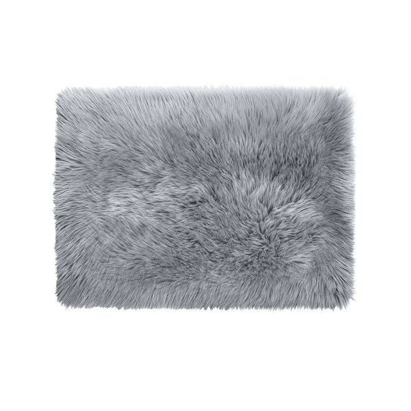 Floor Rugs Sheepskin Shaggy Rug Area Carpet Bedroom Living Room Mat 80X150 Grey Deals499