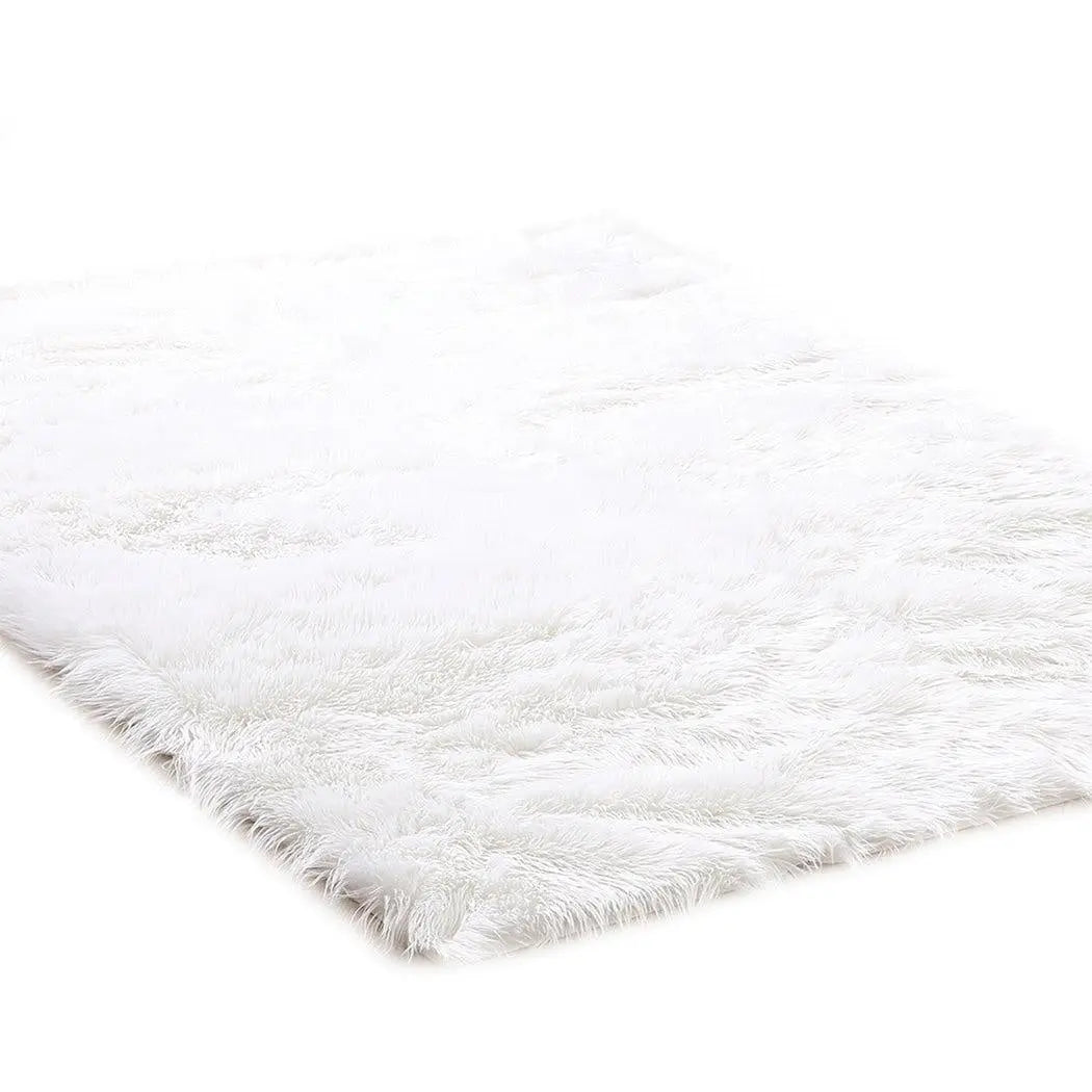 Floor Rugs Sheepskin Shaggy Rug Area Carpet Bedroom Living Room Mat 80X150 White Deals499