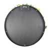 Flowering White Artificial Green Wall Disc UV Resistant 100cm (Black Frame) Deals499