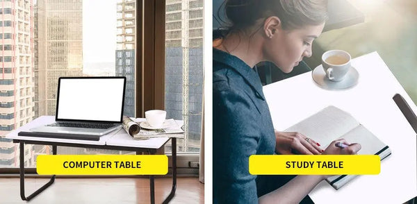 Foldable Bed Tray Laptop Table Stand Tablet Portable Tables White Deals499