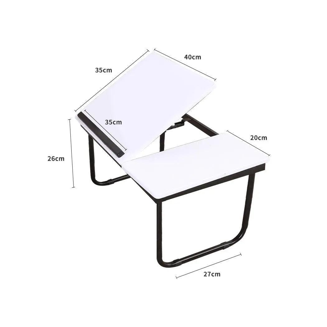 Foldable Bed Tray Laptop Table Stand Tablet Portable Tables White Deals499